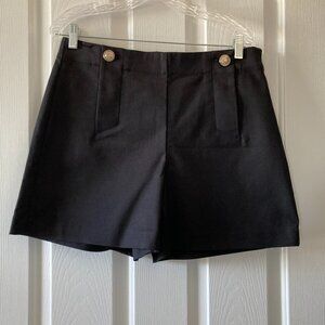 Ann Taylor Black Sailor Shorts Size 12P, New with Tags